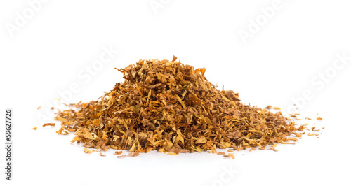 Bunch of tobacco isolated on white background