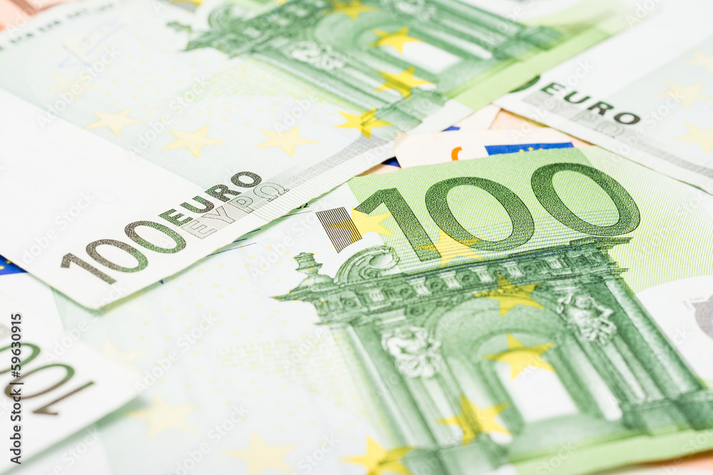 Euro Banknotes The Official Currency Of The European Union Euro Banknotes The Official Currency Of The European Union