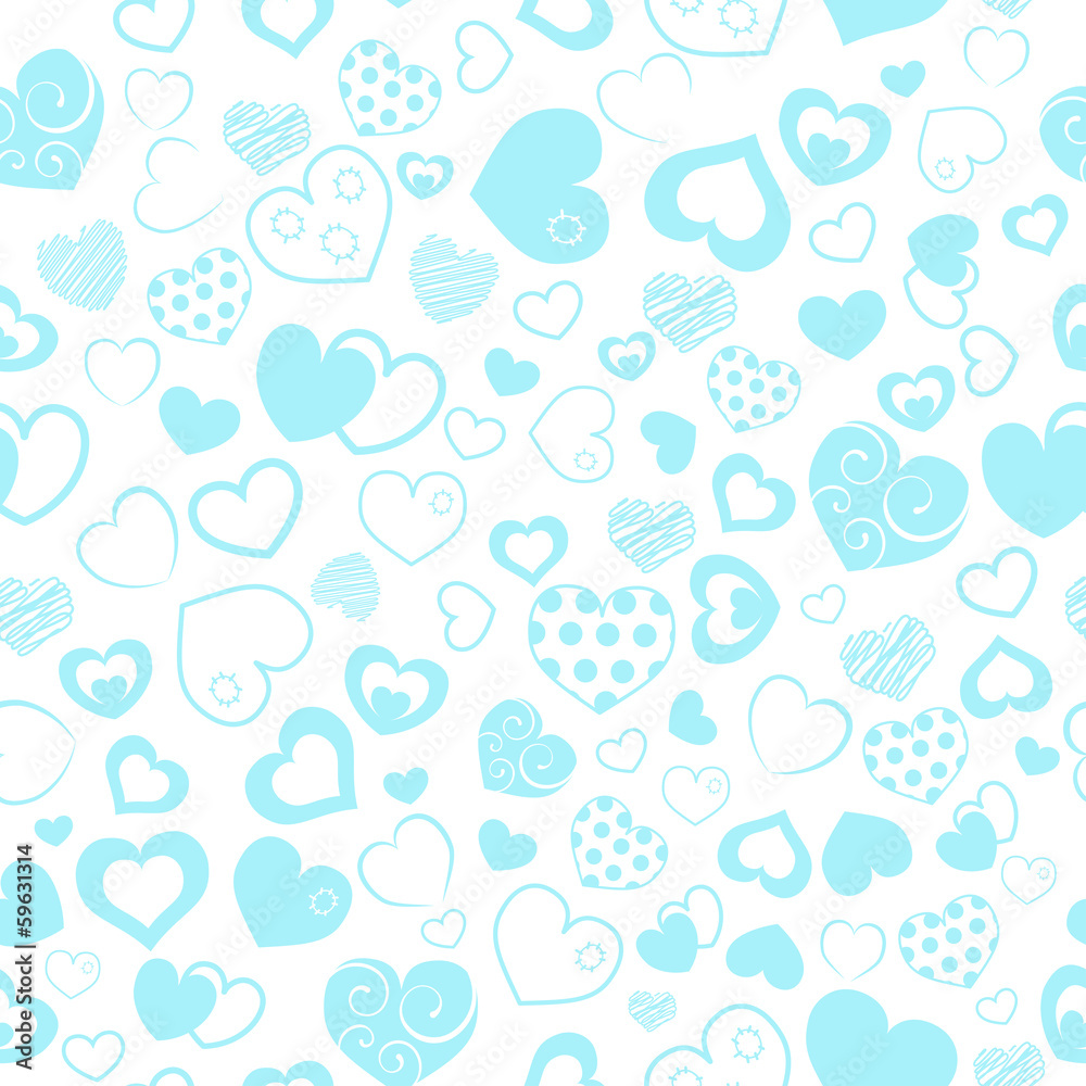 Seamless pattern of hearts Seamless pattern of hearts