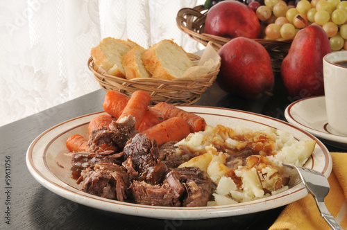 Obraz na płótnie Slow cooked chuck roast