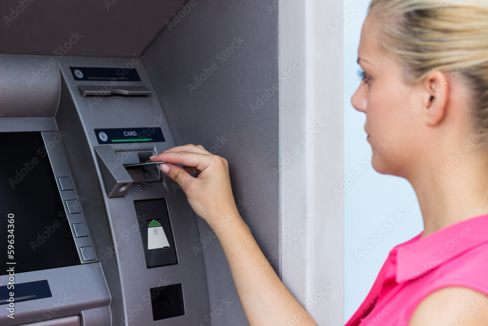 Business woman using credit card Business woman using credit card