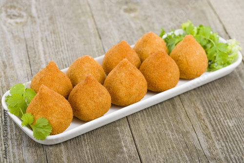 Coxinha de Galinha - Brazilian deep fried chicken snack