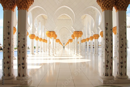 Vászonkép Sheik Zayed Grand Mosque in Abu Dhabi