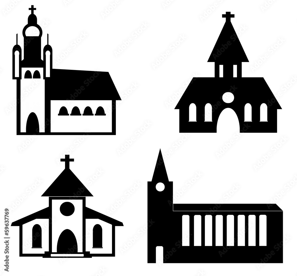 Eglises en 4 icônes