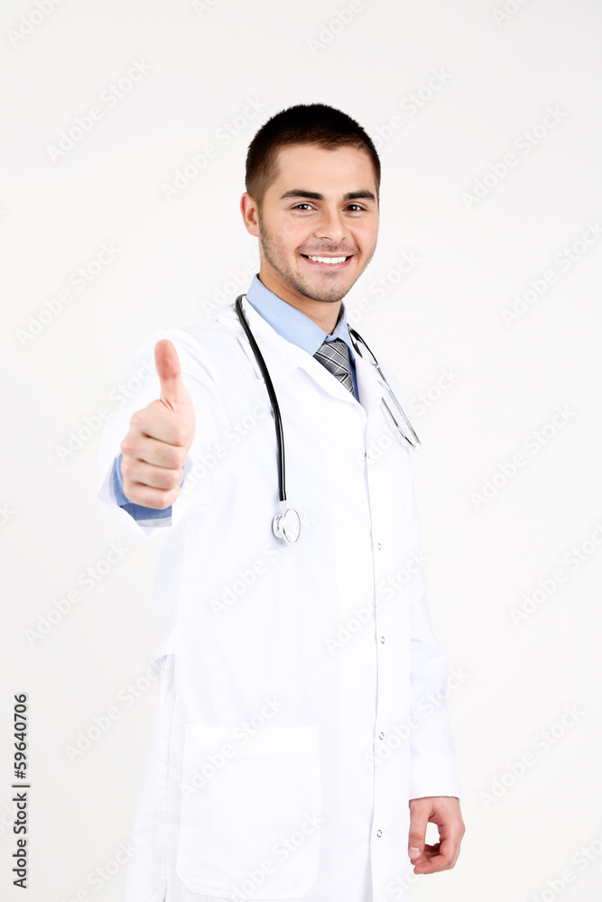 Male Doctor isolated on white background Male Doctor isolated on white background