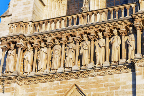 Details of Notre Dame de Paris Cathedral.France.