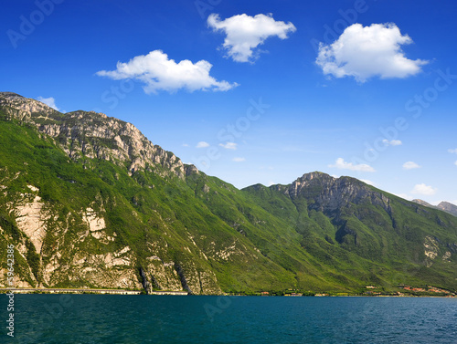 Lago di Garda, largest Italian lake,North Italy