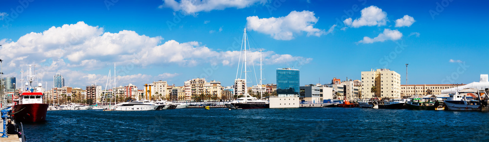 Panoramic view of Port Vell