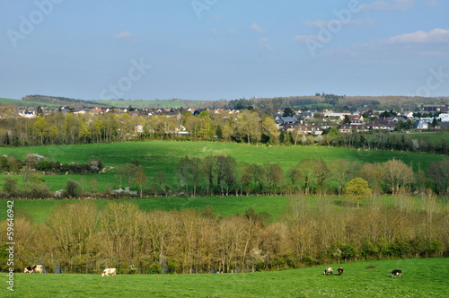 landscape of thury harcourt in normandie photo