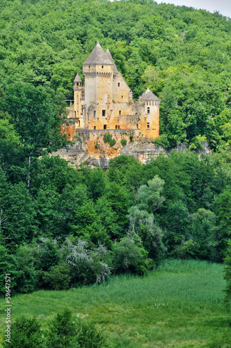 France, picturesque castle of Laussel in Dordogne photo