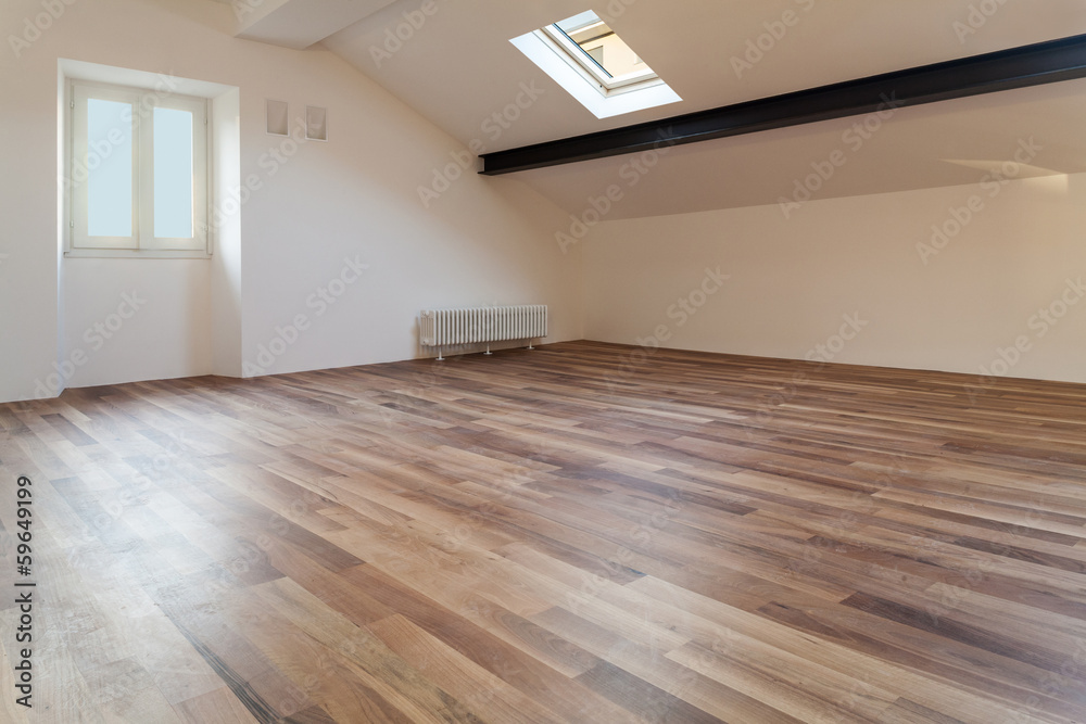 Fototapeta premium Interior big attic
