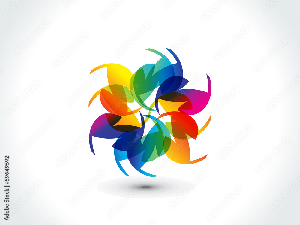 Obraz premium abstract colorful rainbow shape