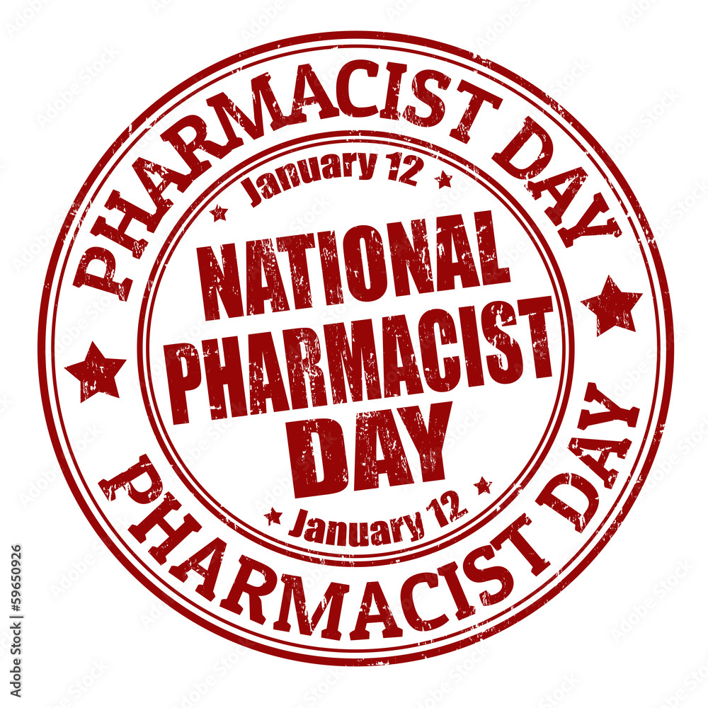 National pharmacist day stamp National pharmacist day stamp