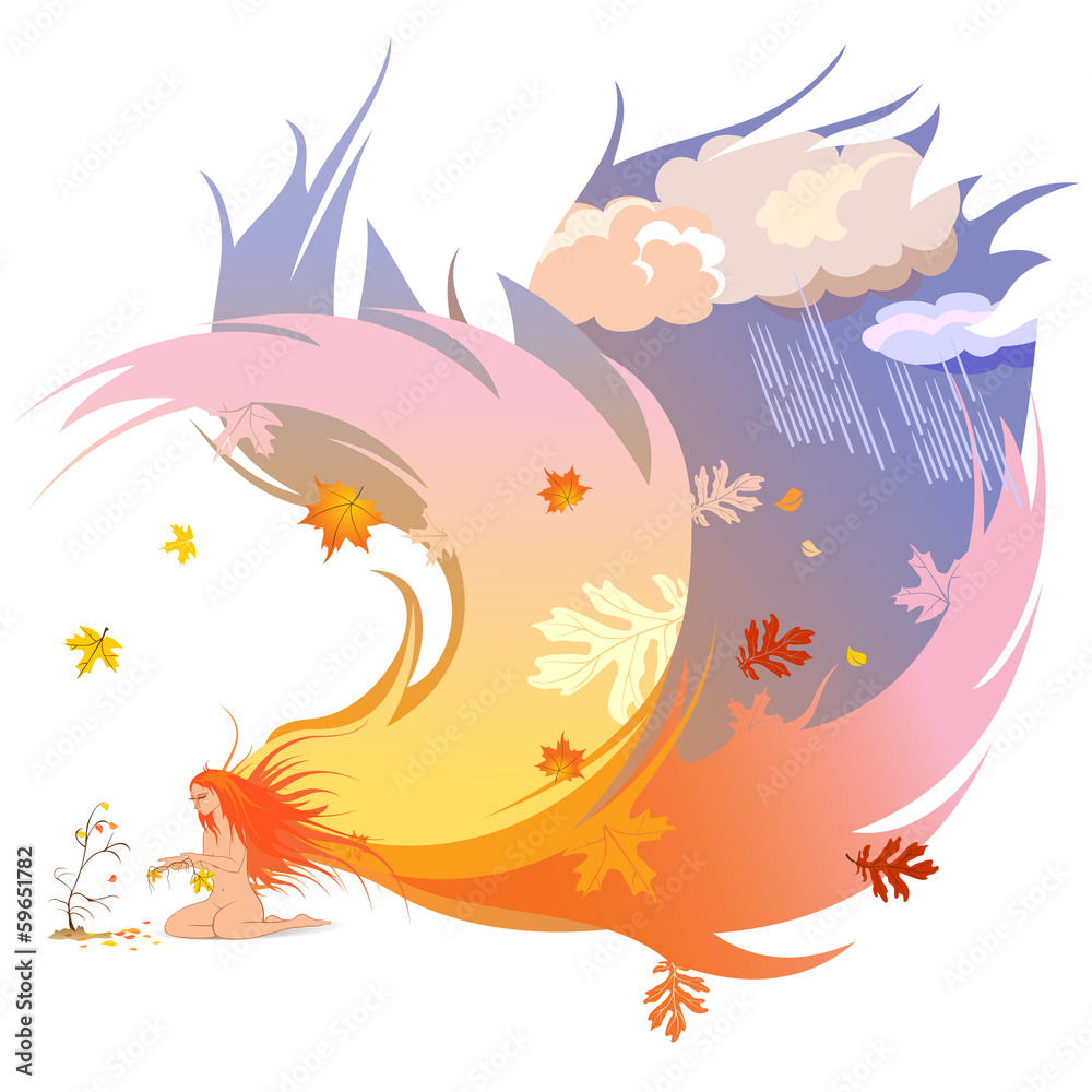 Obraz premium Autumn angel