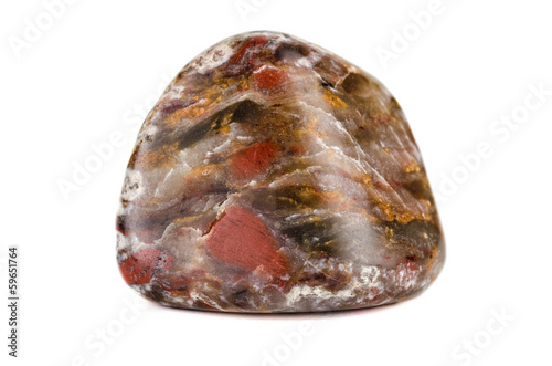 Brecciated jasper polished stone