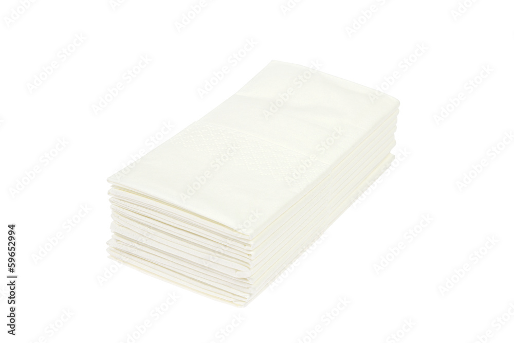 stacked paper tissue on white stacked paper tissue on white