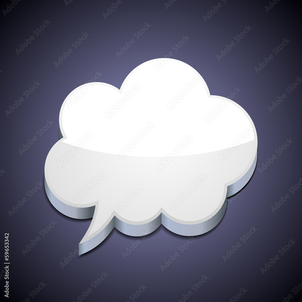 Speech Bubble Cloud Speech Bubble Cloud