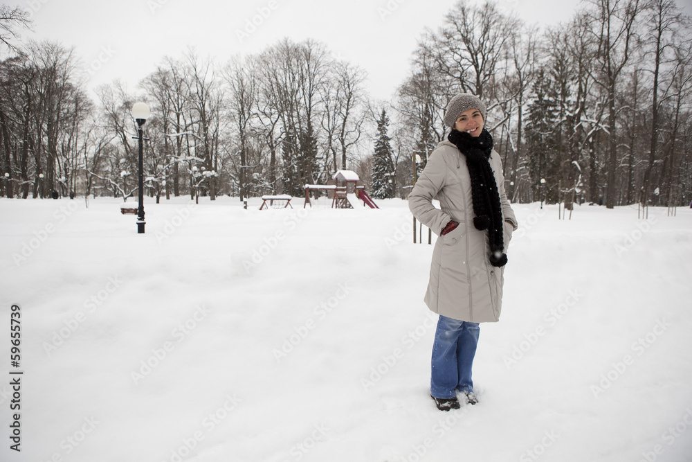 Obraz premium Enjoying the winter