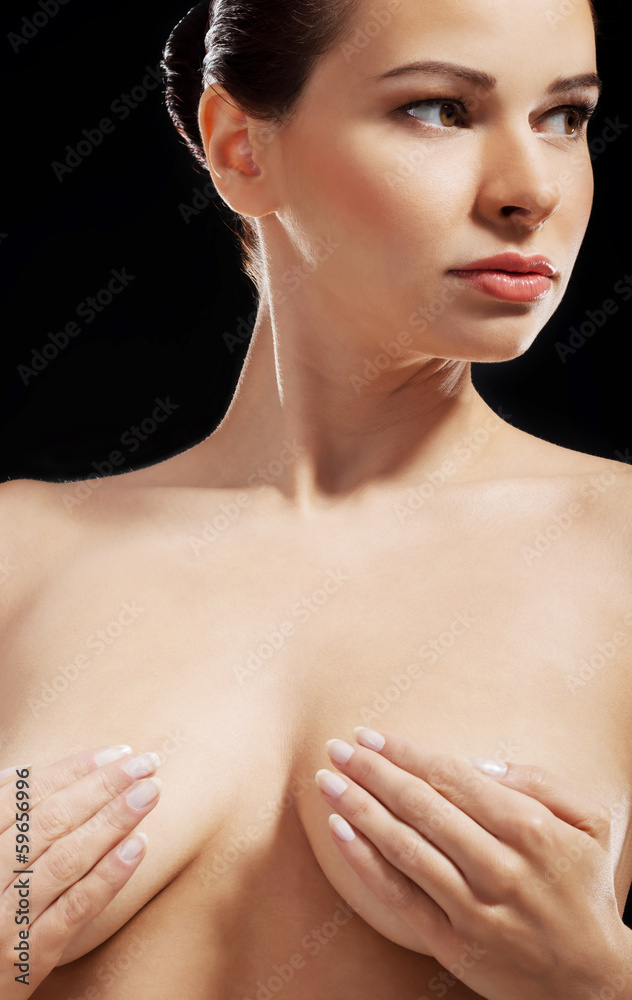 Beautiful topless woman. Beautiful topless woman.