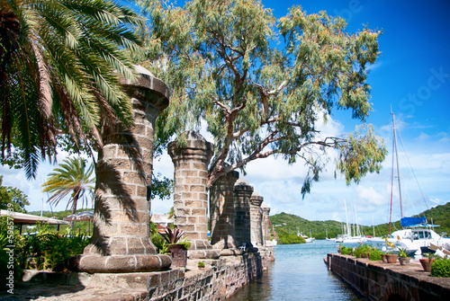 Fotografi Nelson's Dockyard near Falmouth, Antigua, Caribbean