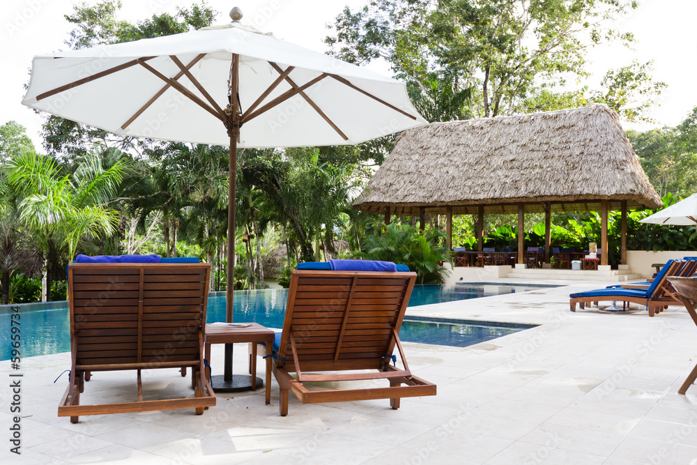 Fototapeta premium tropical pool