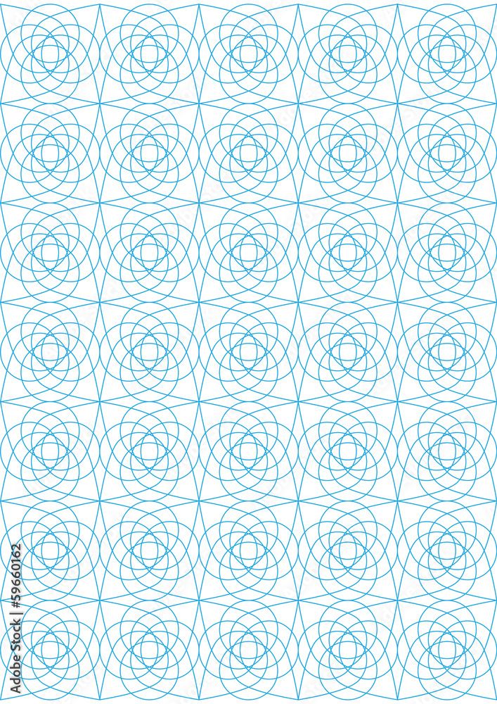 Repeating blue geometric lines on white background Repeating blue geometric lines on white background