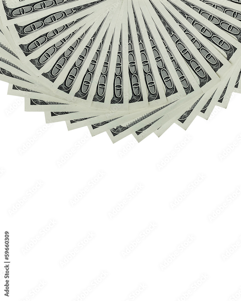 Several 100 US $ money notes spread out in fan shape Several 100 US $ money notes spread out in fan shape