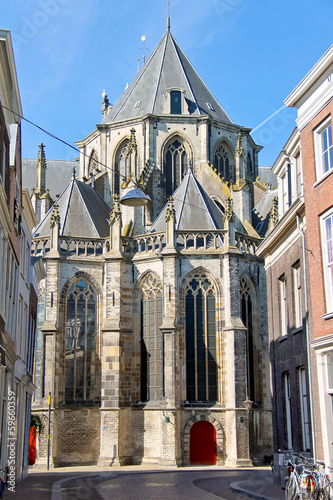 Grote Kerk church  the main attraction of Dordrecht