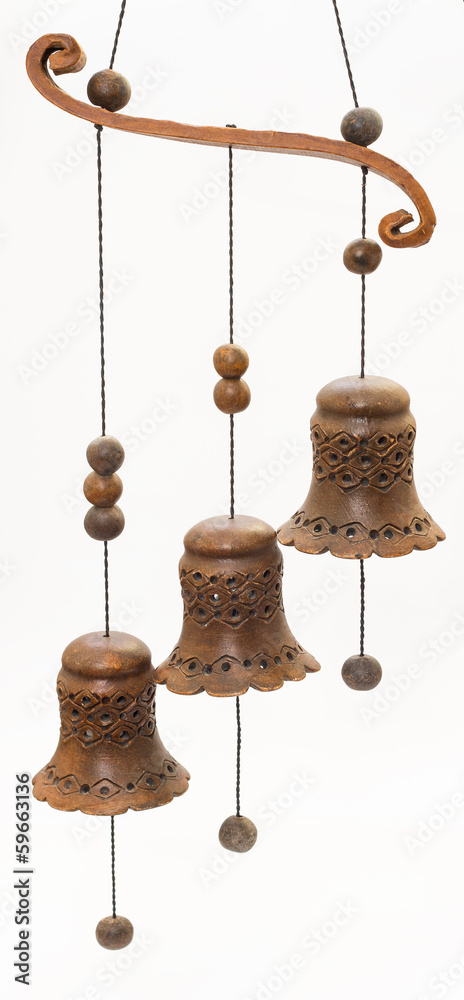 Obraz premium Wooden bells.