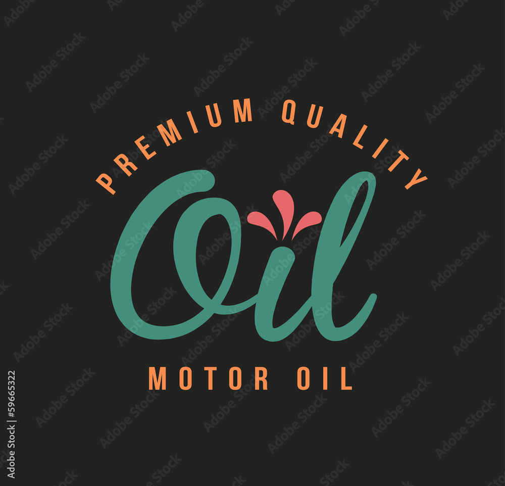 Naklejka premium oil industry