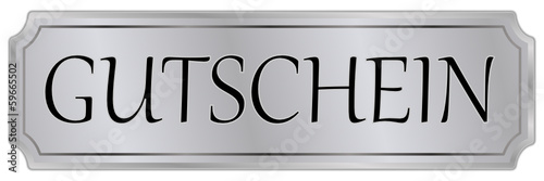 Gutschein Bon Schild  #131223-svg06