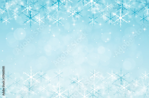 christmas background with snowflake and glitter. © stylettt