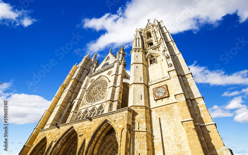 Gothic Cathedral of Leon, Castilla Leon, Spain