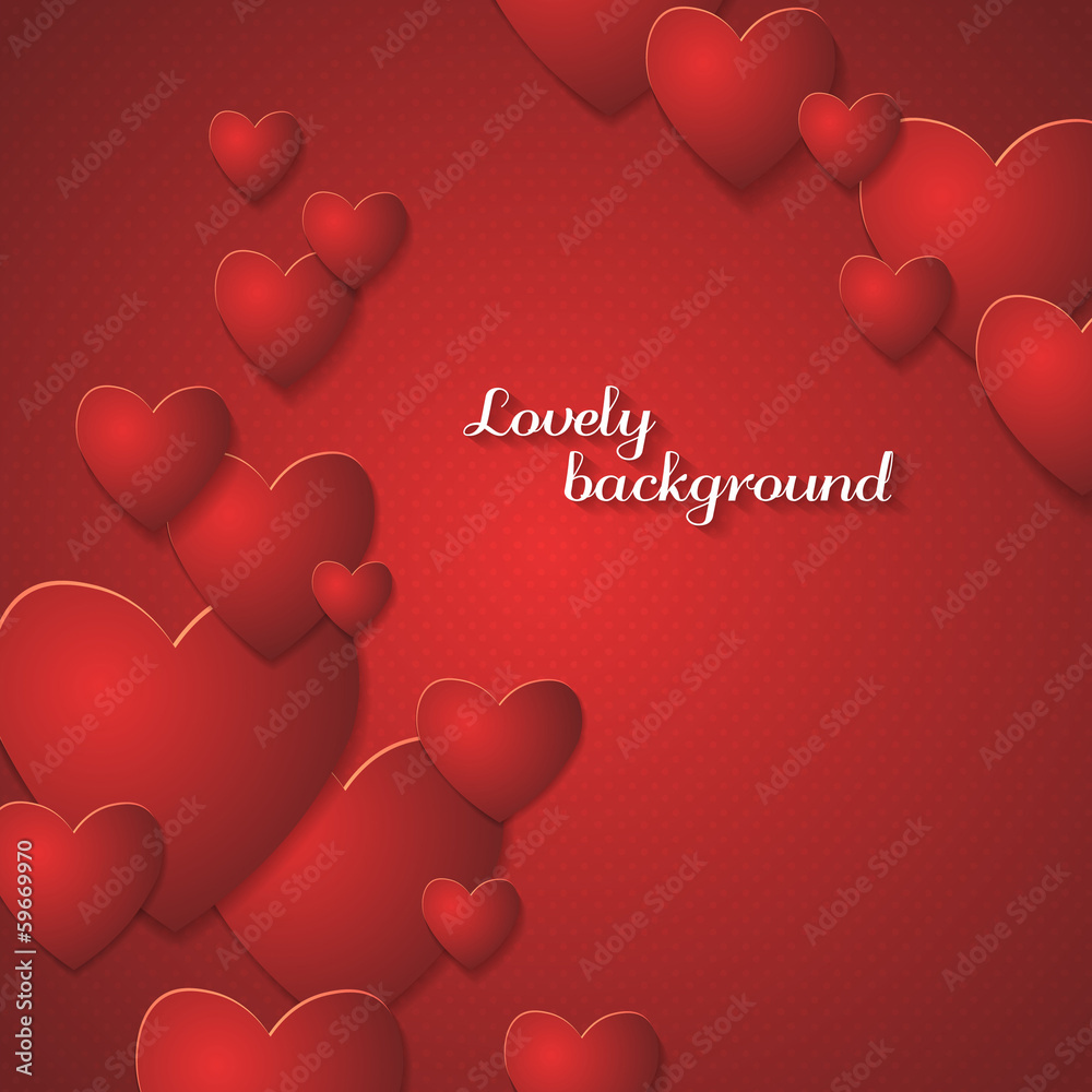 Red Heart Paper Stickers Valentine's day