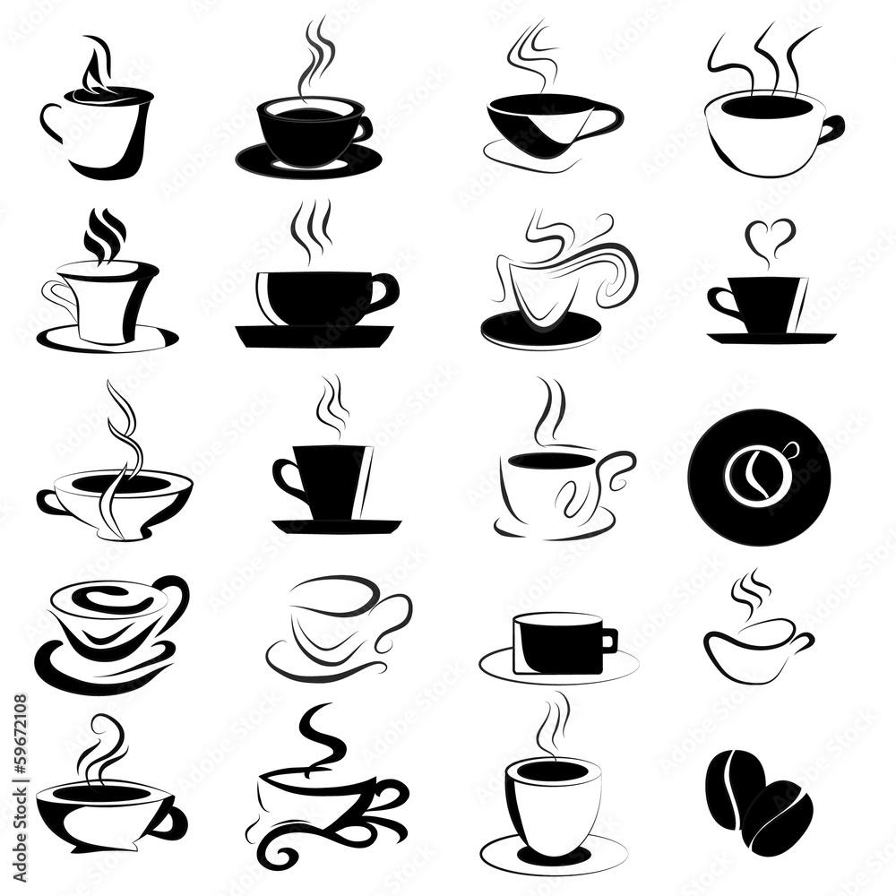 Icons coffee cup Icons coffee cup