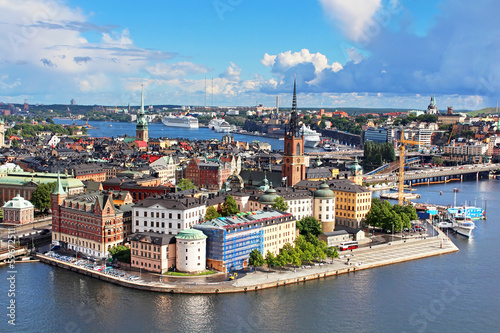 Panorama of Stockholm Old City  Sweden