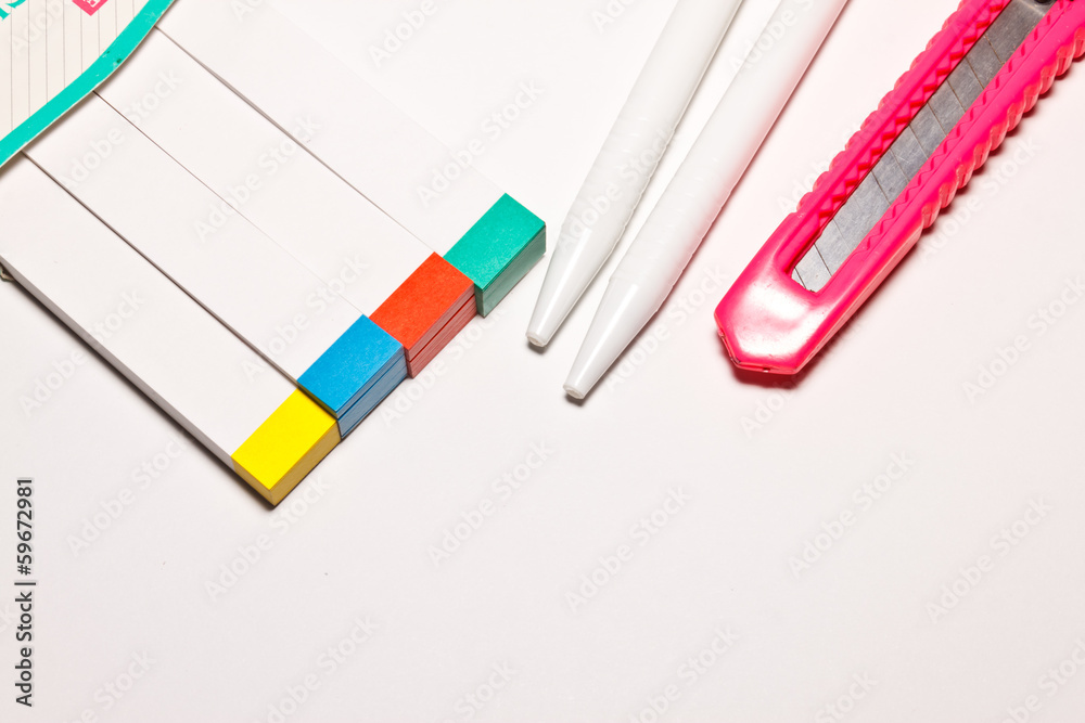 stationery on the paper stationery on the paper