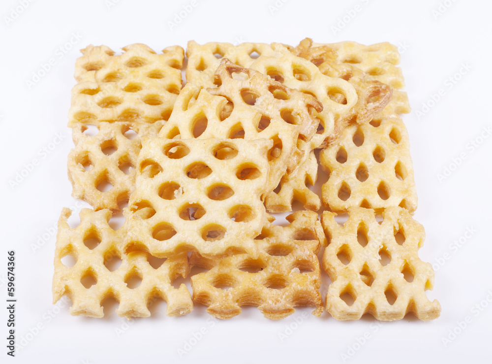 Cookies on white background Cookies on white background
