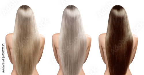 Hair tones. Hair coloring. Perfect long straight hairstyle #59677550