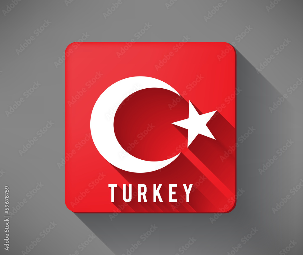 Obraz premium Turkish Flag Design