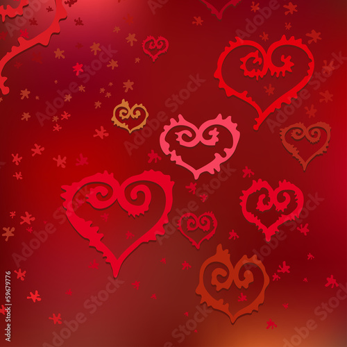 Vector Pattern of Hearts