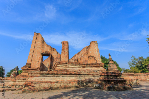 Old siam temple of Ayutthaya