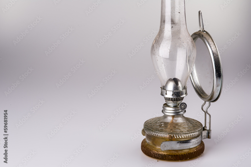 old kerosene lamp isolated on white background old kerosene lamp isolated on white background