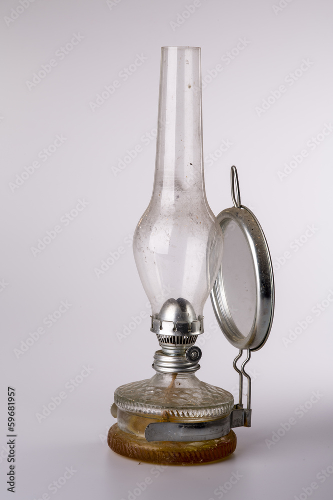 old kerosene lamp isolated on white background old kerosene lamp isolated on white background