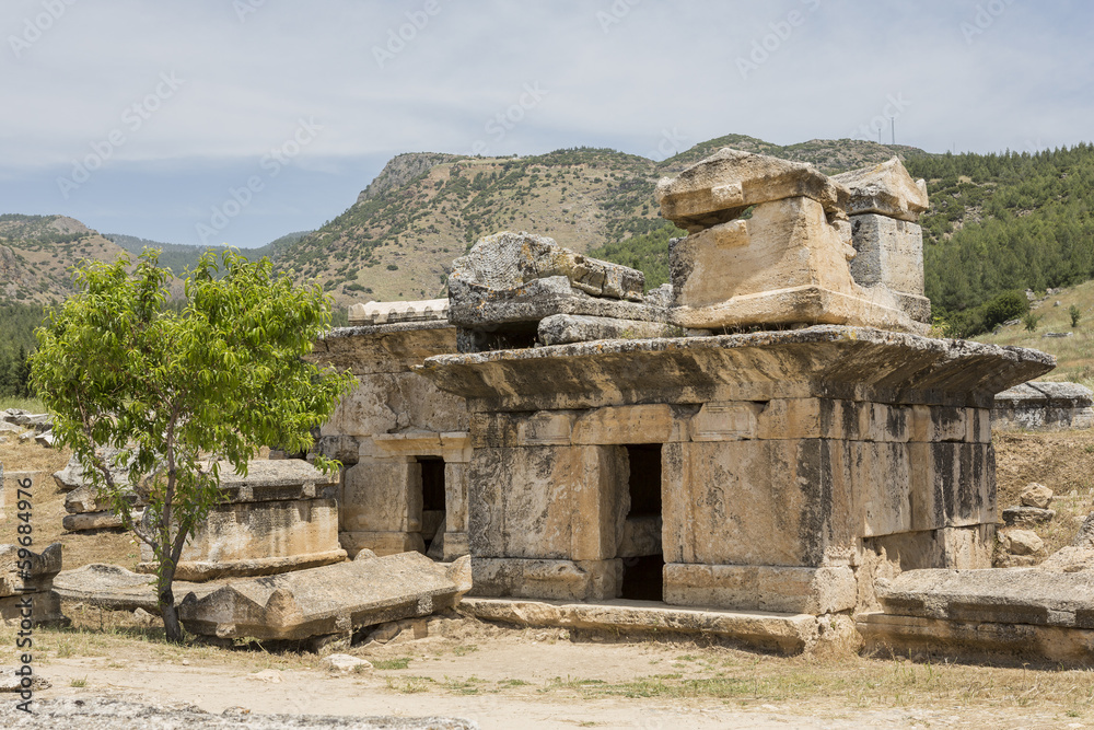 Tomb in Northern Necropolis of Hierapoli, Denizli, Turkey