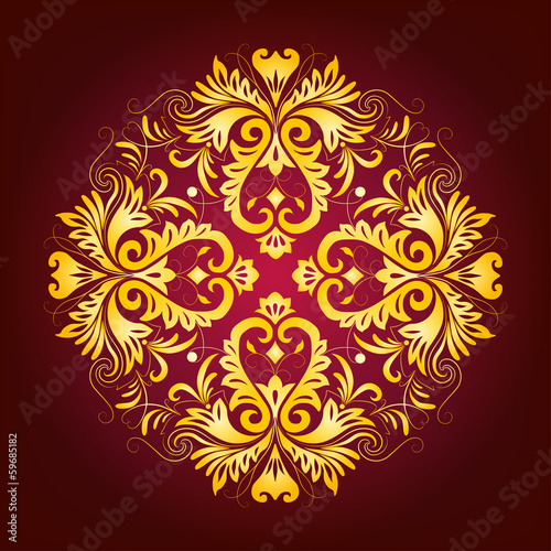 Elegant background with lace ornament