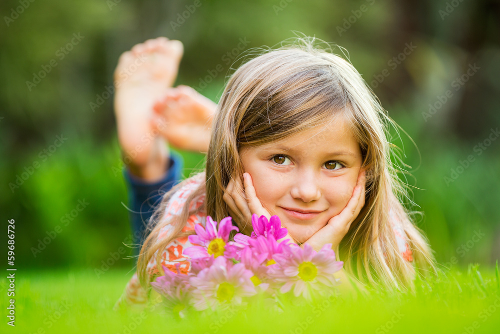 Cute happy little girl Cute happy little girl