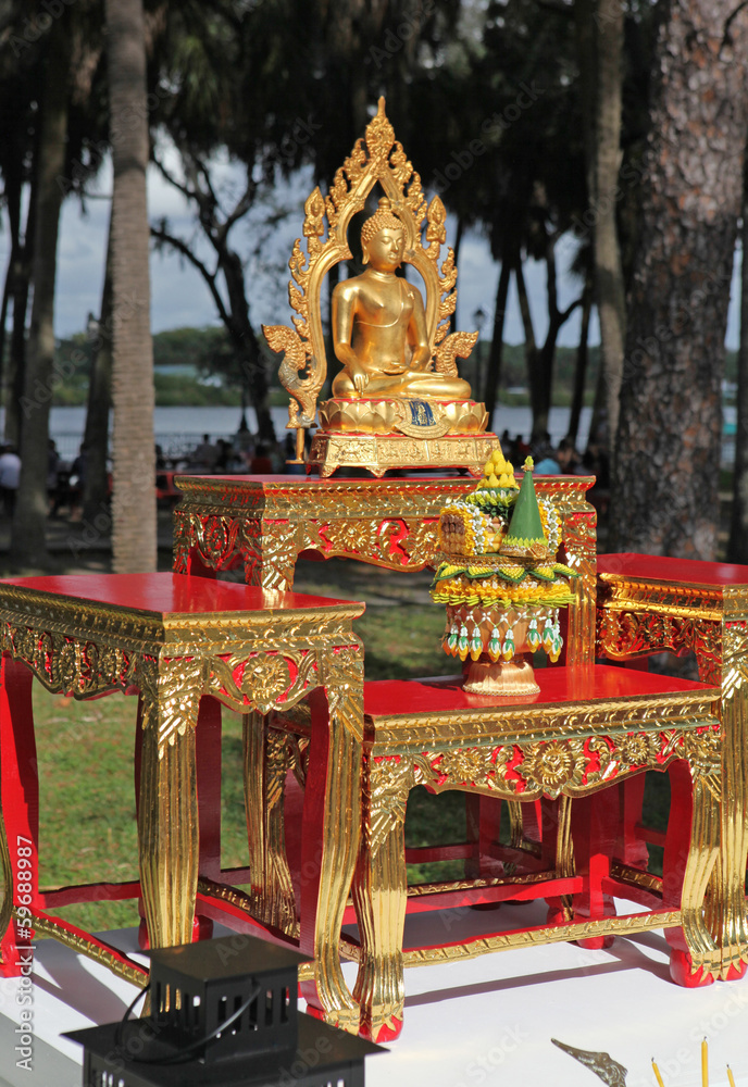 beautiful golden Buddha