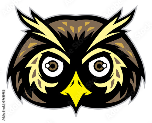 Fototapeta Naklejka Na Ścianę i Meble -  owl head mascot