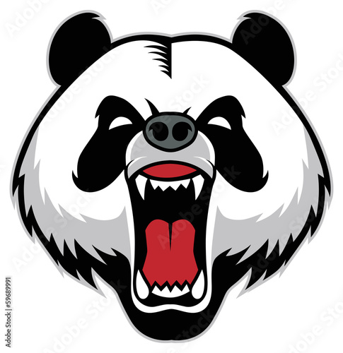 panda head mascot